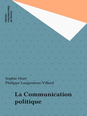 cover image of La Communication politique